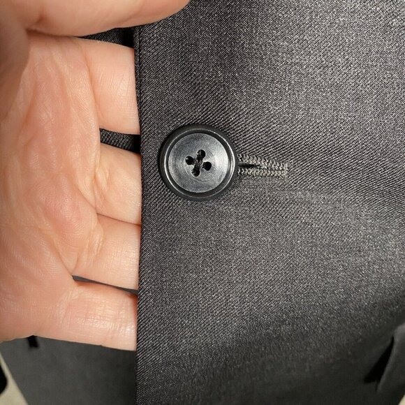 Jack Victor Sport Jacket 41R Loro Piana Zelander Wool Ryder Charcoal Two Button - Picture 4 of 16